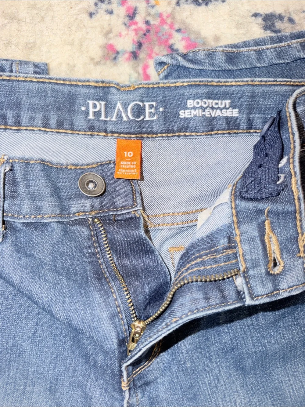 The Children’s Place Boys Bootcut Jeans Size 10 | Medium Wash